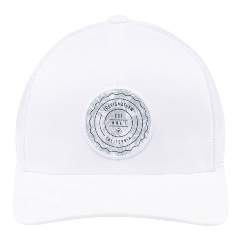 TRAVISMATHEW THE PATCH SNAPBACK FLORAL WHITE