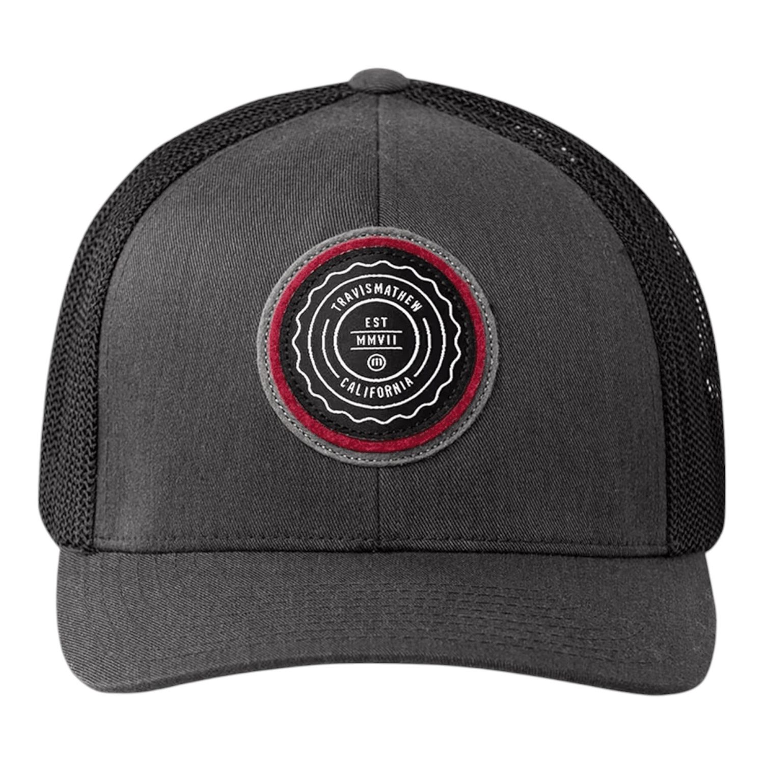 TRAVISMATHEW THE PATCH SNAPBACK HEATHER GREY/PINSTRIPE