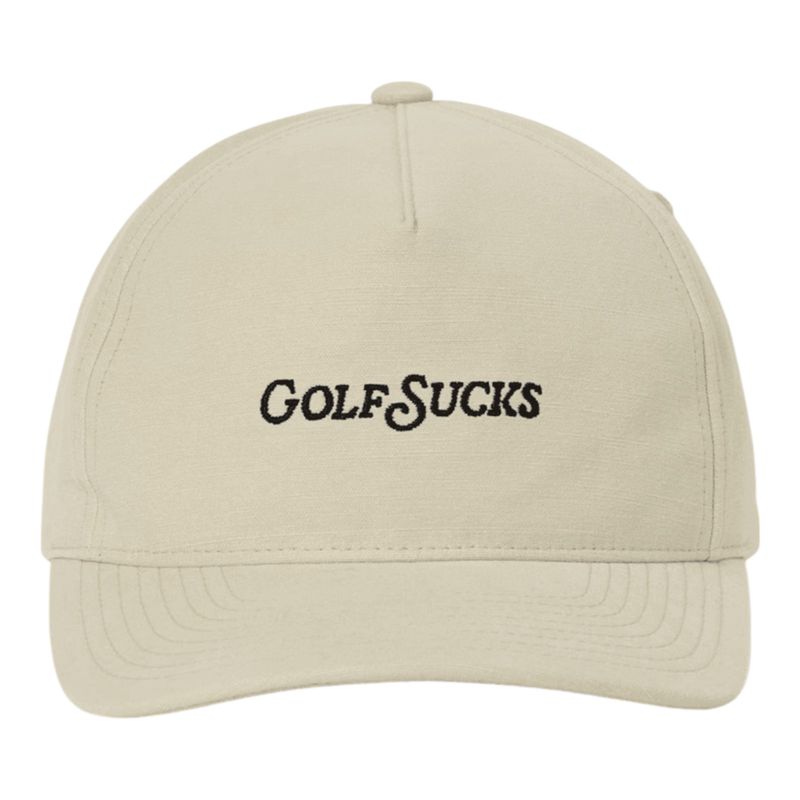 TRAVISMATHEW GOLF SUCKS SNAPBACK ITALIAN SAND