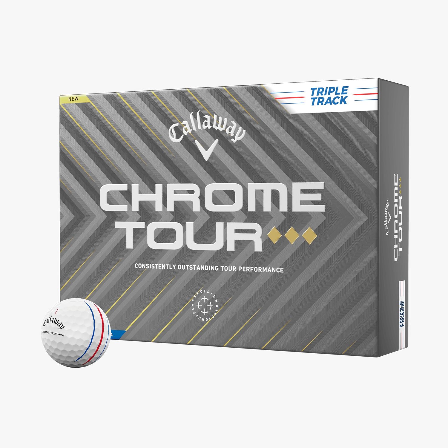 CALLAWAY CHROME TOUR TRIPLE DIAMOND TRIPLE TRACK GOLF BALL