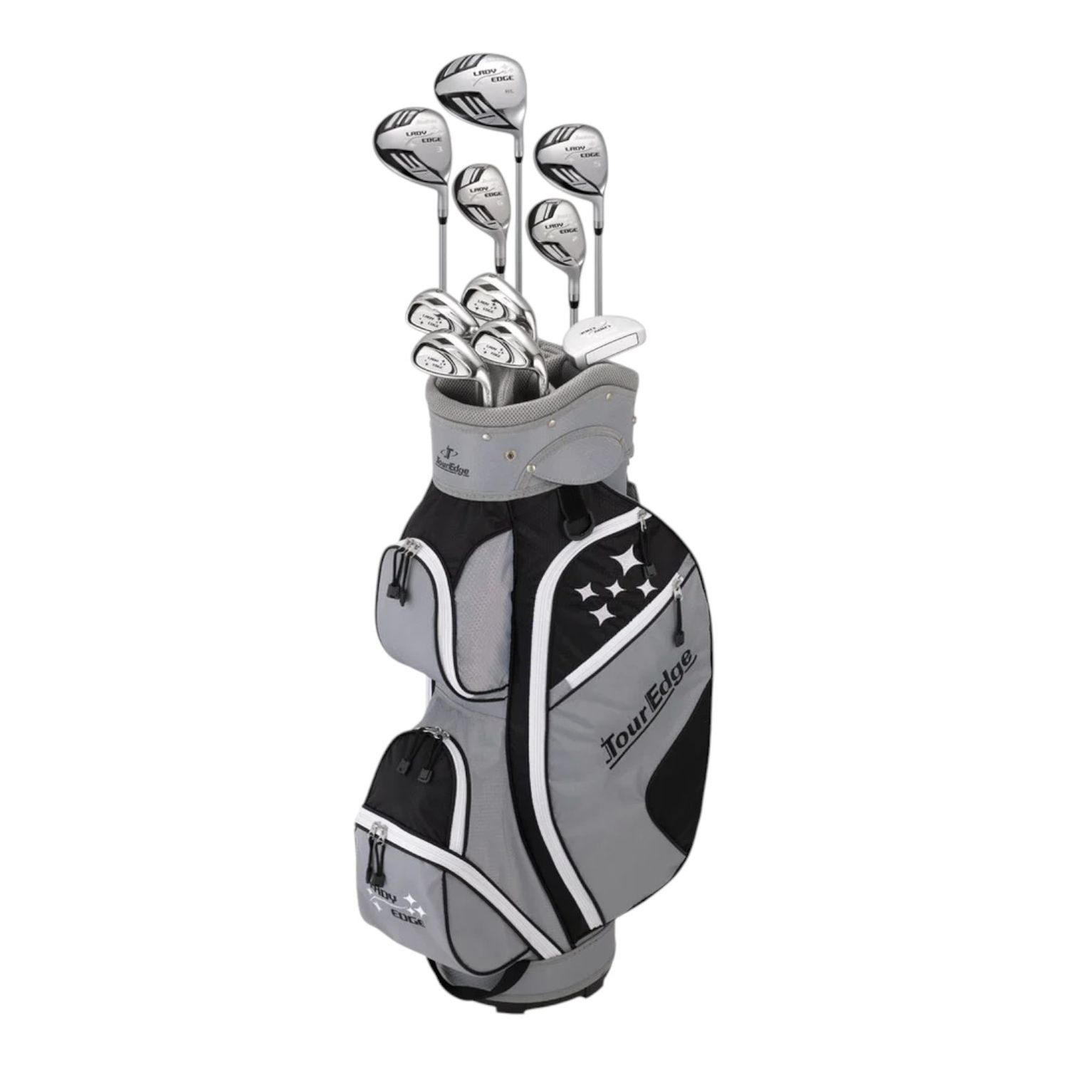 TOUR EDGE LADY EDGE BLACK/WHITE FULL BOX SET