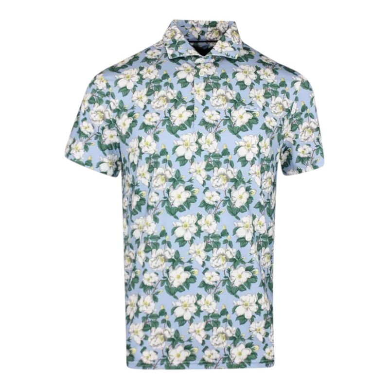 RLX RALPH LAUREN CLASSIC FIT PERFORMANCE POLO GEORGIA ROSE/OFFICE BLUE