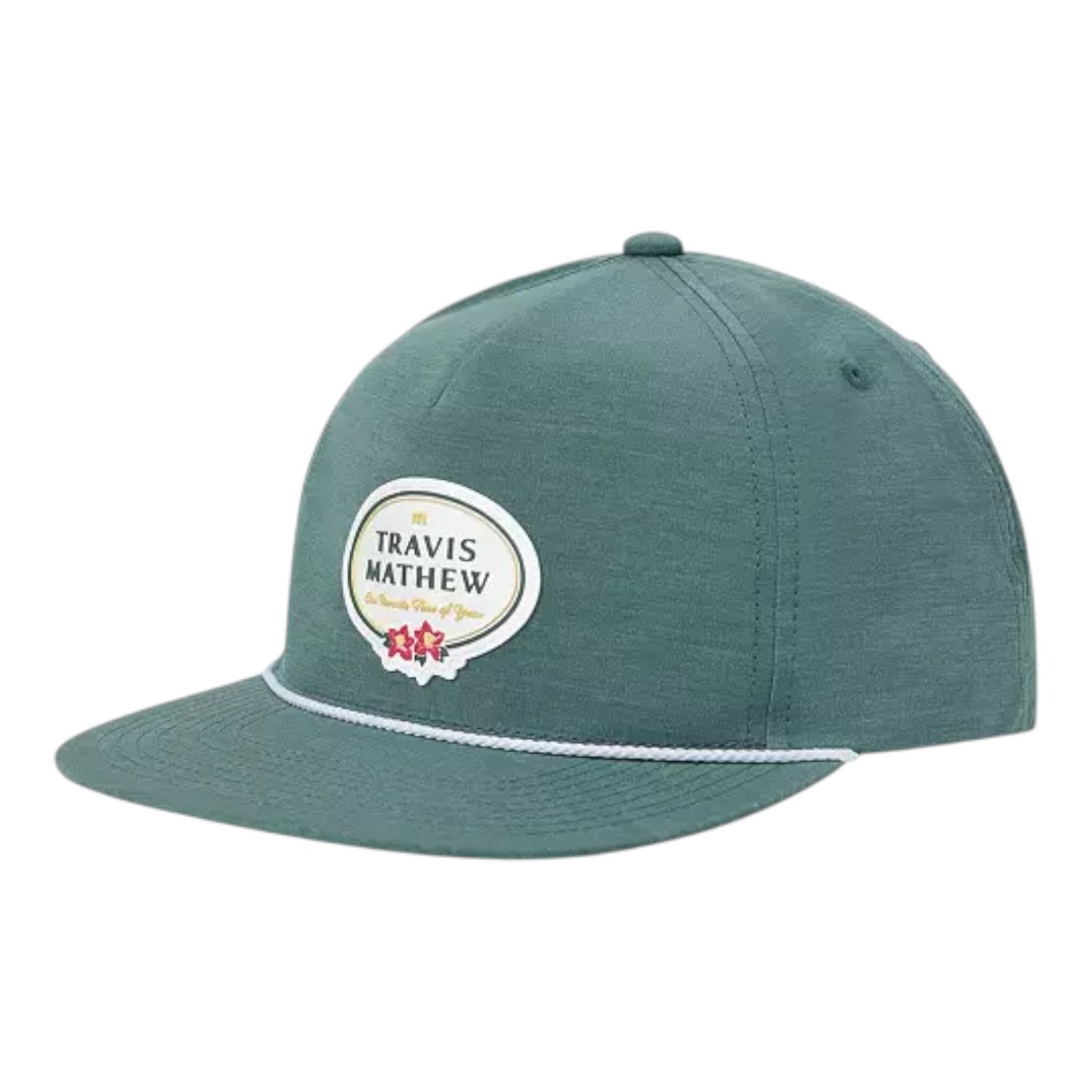 TRAVISMATHEW PATRON BADGE SNAP BACK SILVER PINE