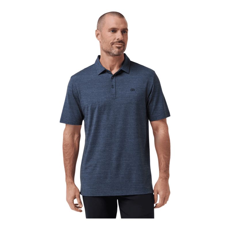 TRAVISMATHEW THE HEATER POLO VINTAGE INDIGO/BLACK