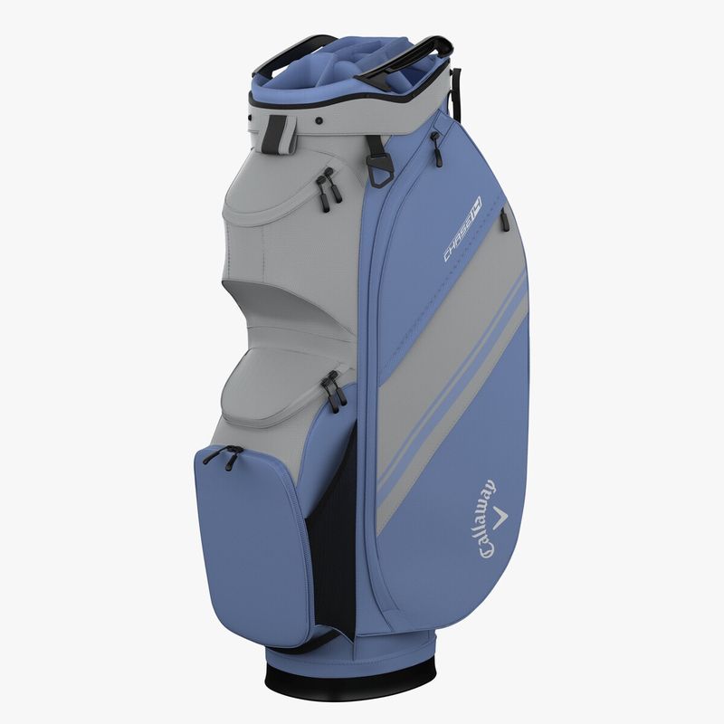 CALLAWAY GOLF CHASE 14 WAY CART BAG SILVER/HYDRANGEA 25
