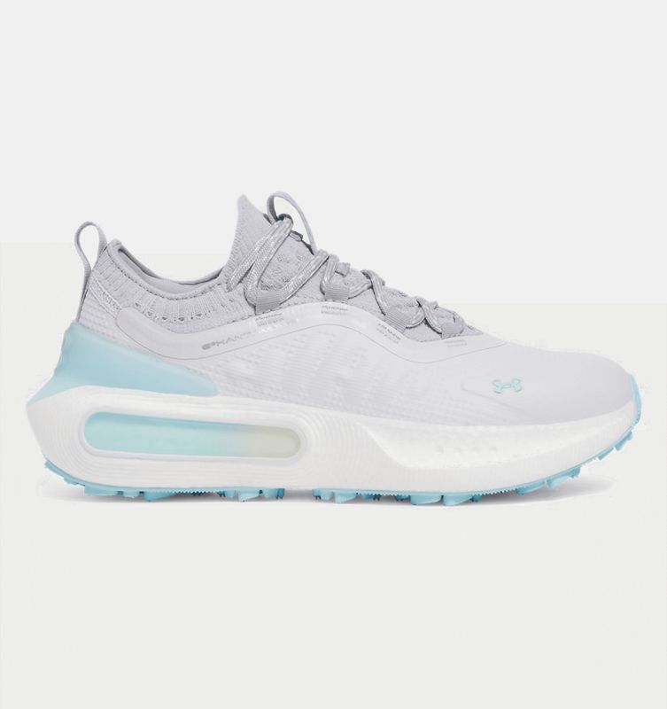 UNDER ARMOUR WOMENS PHANTOM FORE GOLF SHOE GREY/BLUE