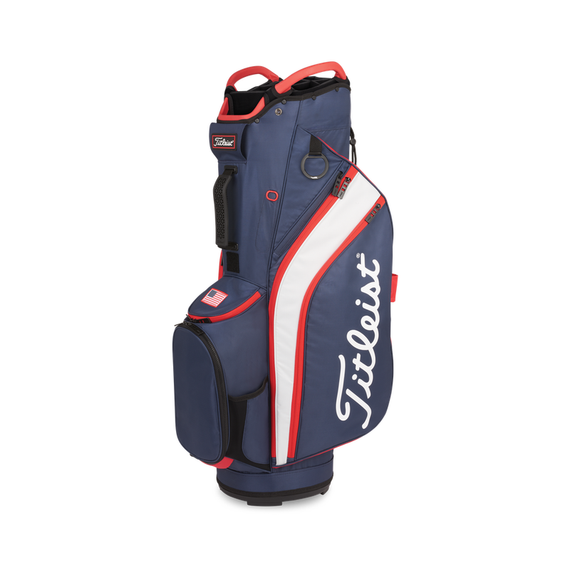TITLEIST CART 14 GOLF BAG NAVY/WHITE/RED