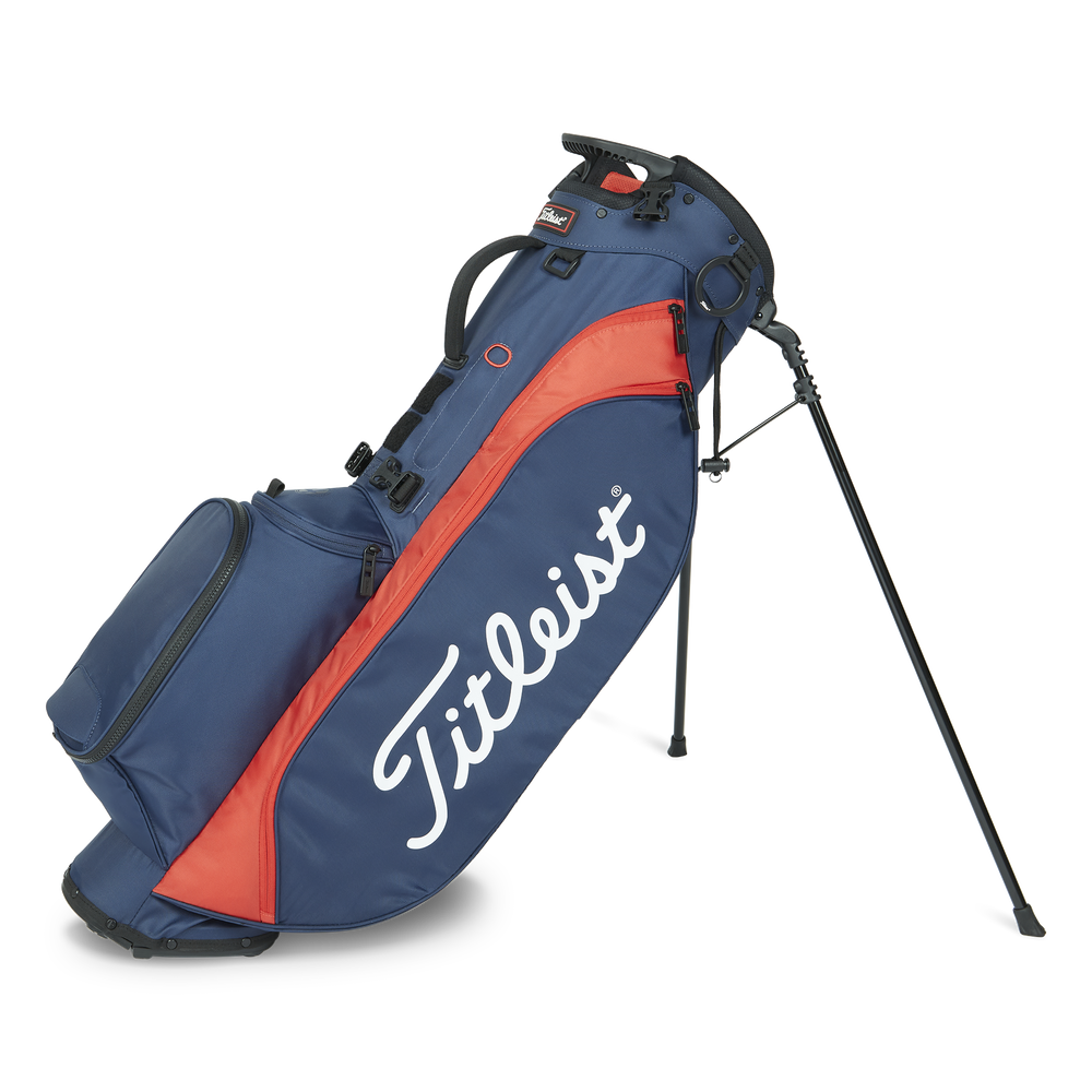 TITLEIST PLAYERS 4 STAND BAG NAVY/RED