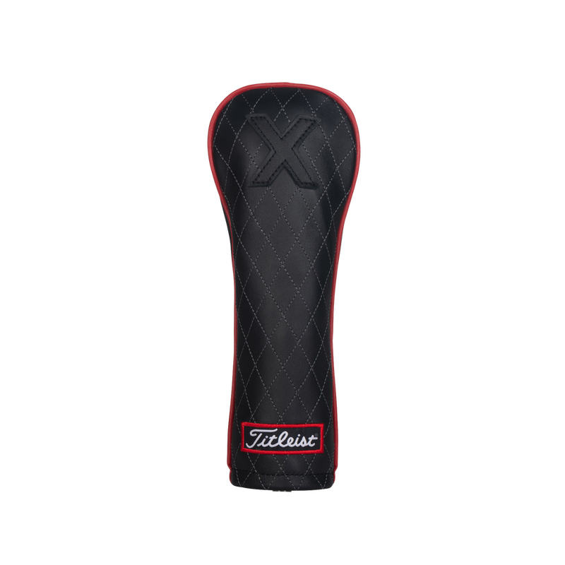 TITLEIST LEATHER HYBRID HEADCOVER JET BLACK