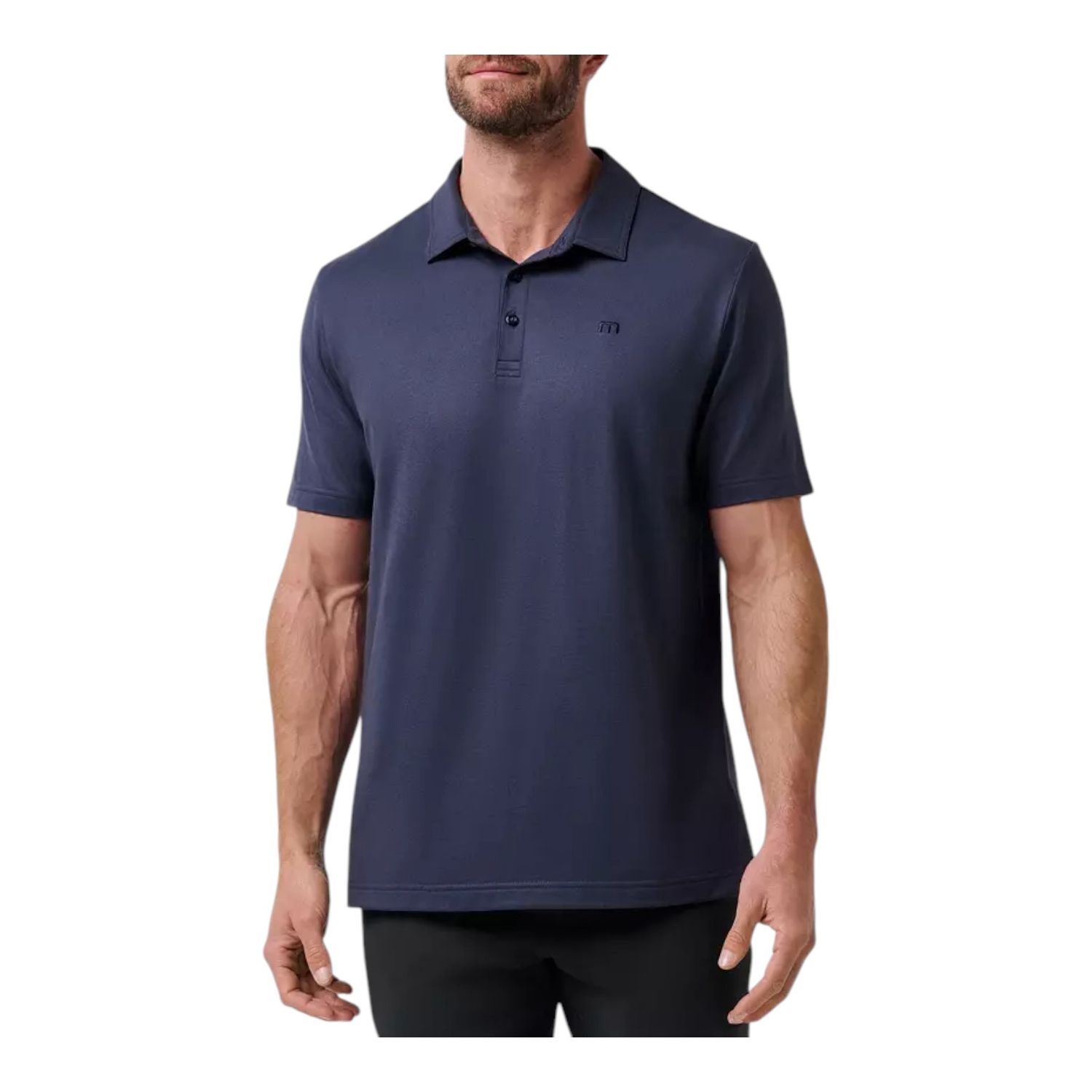 TRAVISMATHEW FEATHERWEIGHT PERFORMANCE POLO TOTAL ECLIPSE