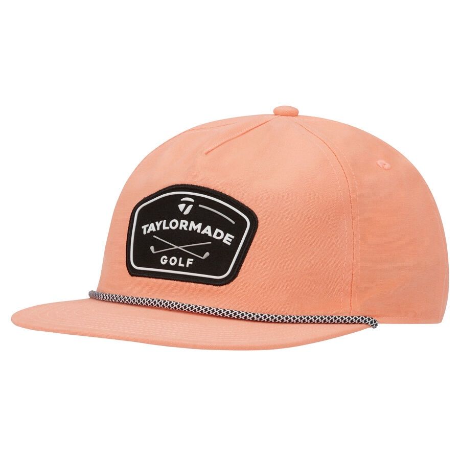 TAYLORMADE DAYTONA ROPE SNAPBACK HAT CORAL