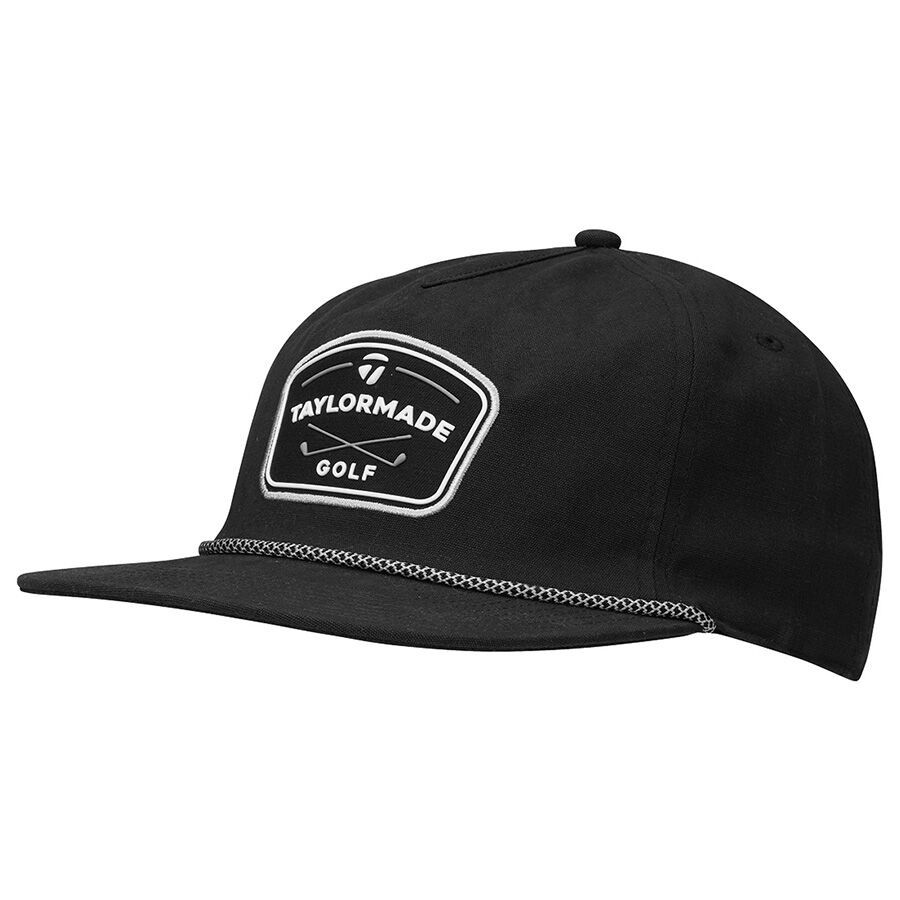 TAYLORMADE DAYTONA ROPE SNAPBACK HAT BLACK
