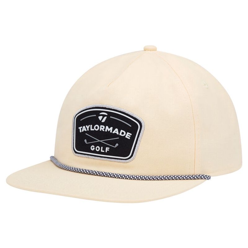TAYLORMADE DAYTONA ROPE SNAPBACK HAT CREAM