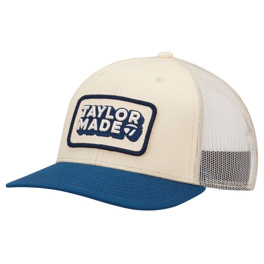 TAYLORMADE VENTURA RETRO TRUCKER HAT CREAM/NAVY
