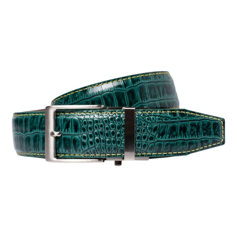 NEXBELT KAYIMAN GREEN WITH YELLOW AUGUSTA RATCHET BELT