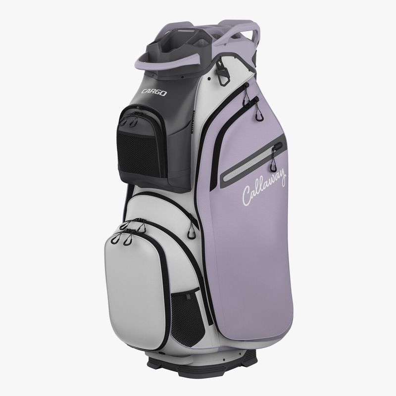 CALLAWAY GOLF CARGO CART BAG WHITE/ORCHID PETAL 25