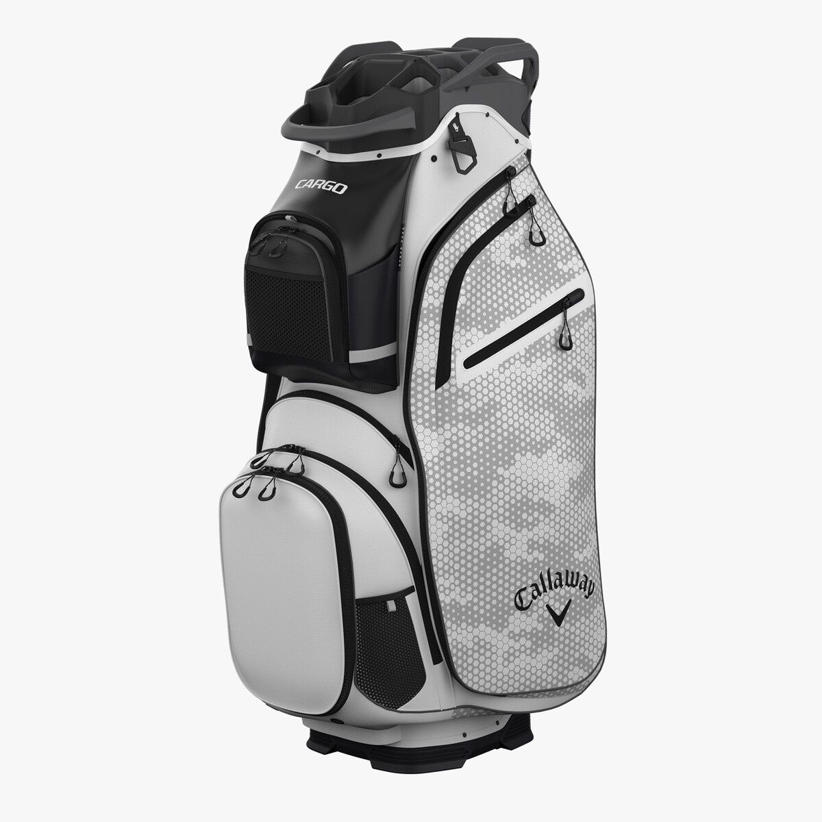 CALLAWAY GOLF CARGO CART BAG WHITE/HEX CAMO 25