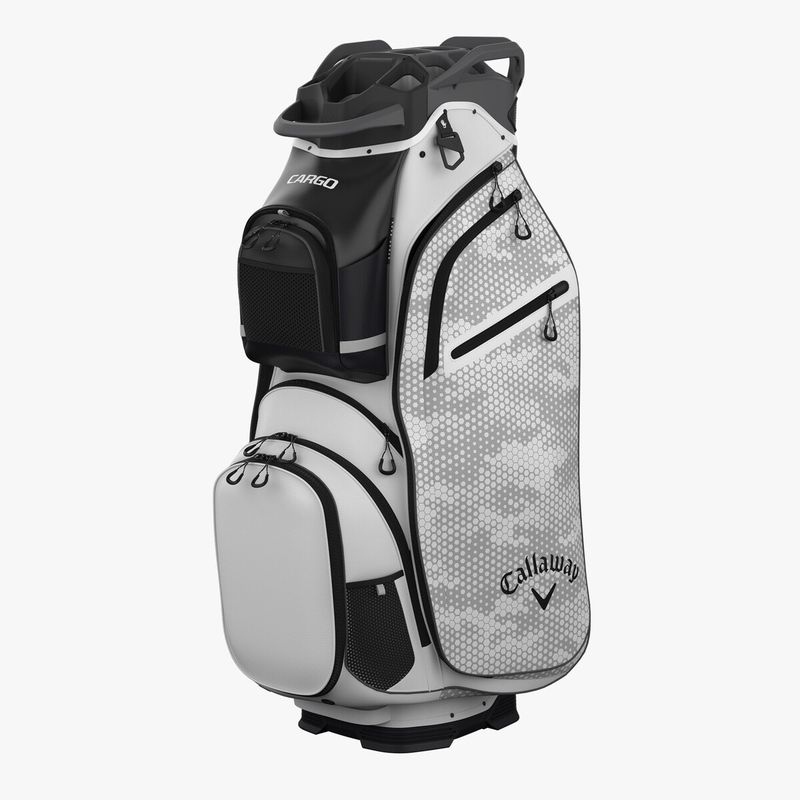 CALLAWAY GOLF CARGO CART BAG WHITE/HEX CAMO 25