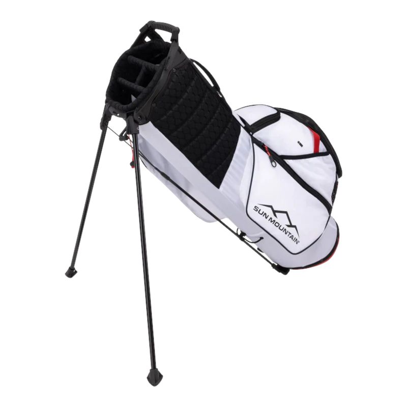 SUN MOUNTAIN PHENOM JUNIOR STAND BAG WHITE/BLACK/RED
