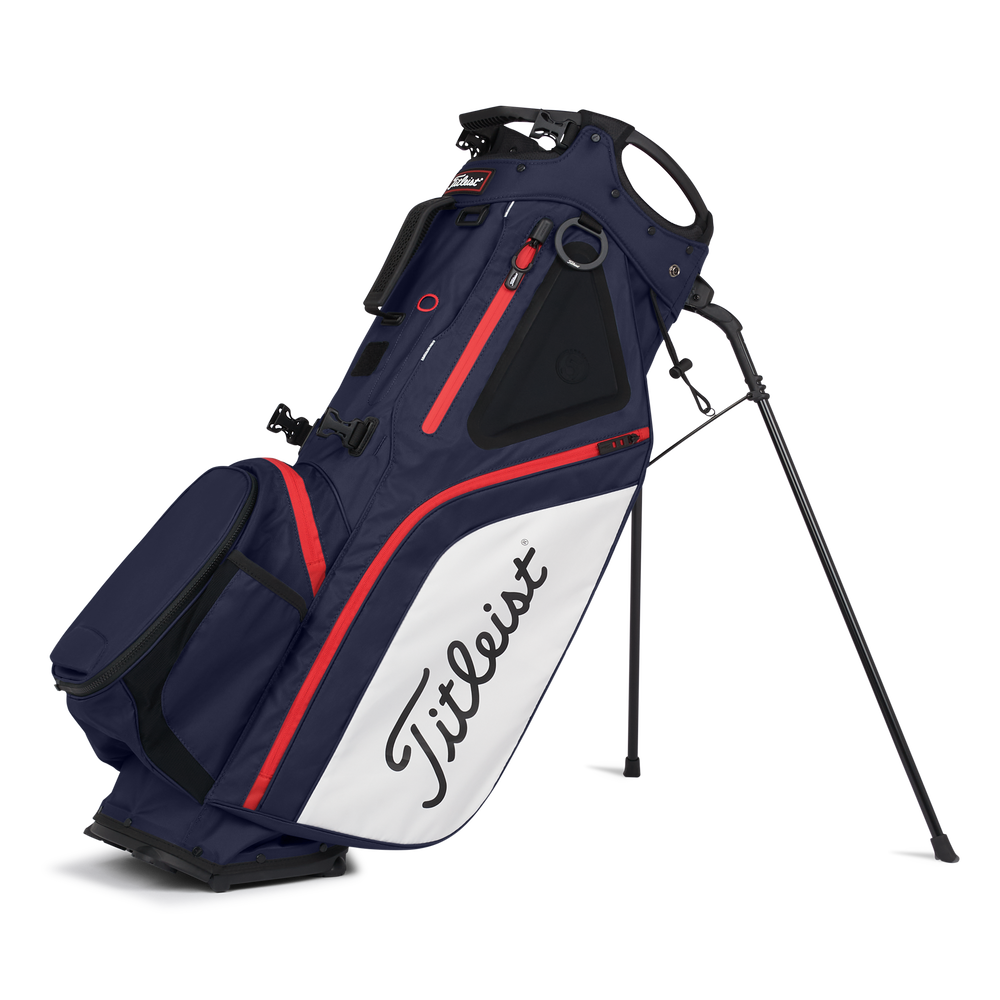 TITLEIST HYBRID 5 STAND BAG NAVY BLUE/WHITE/RED