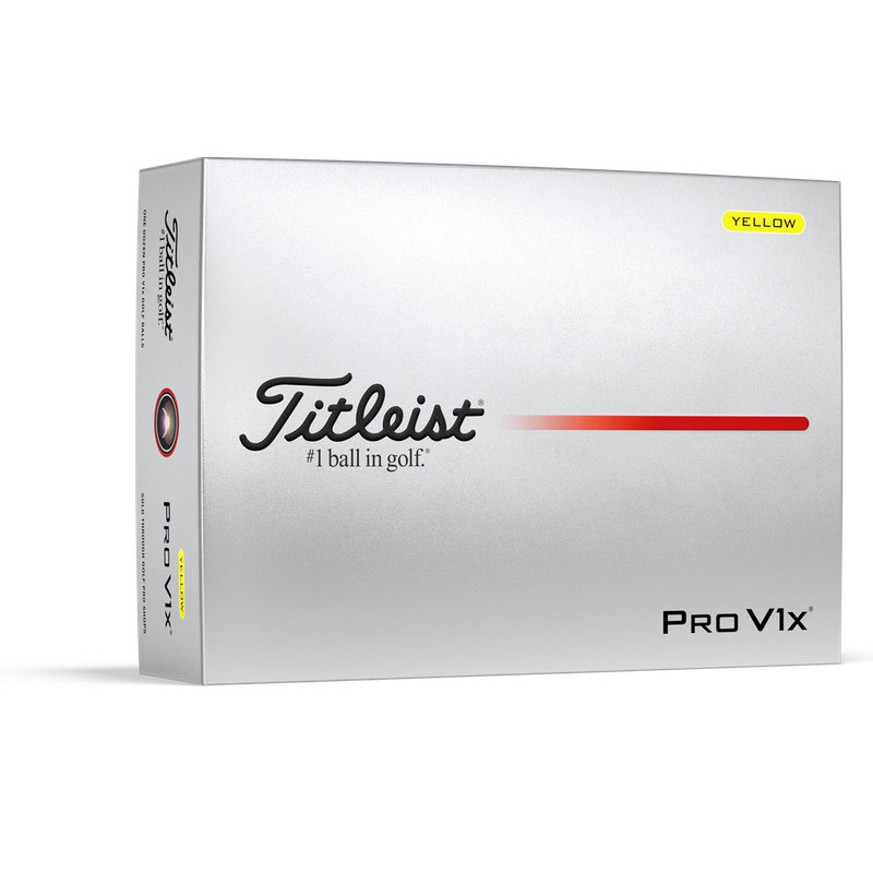 TITLEIST 2025 PRO V1X YELLOW GOLF BALL DOZEN