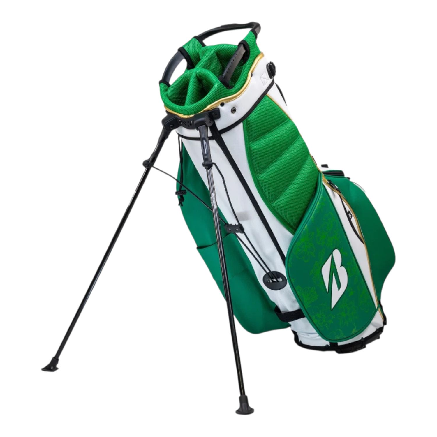 BRIDGESTONE 2025 SPRING STAND BAG GREEN/GOLD