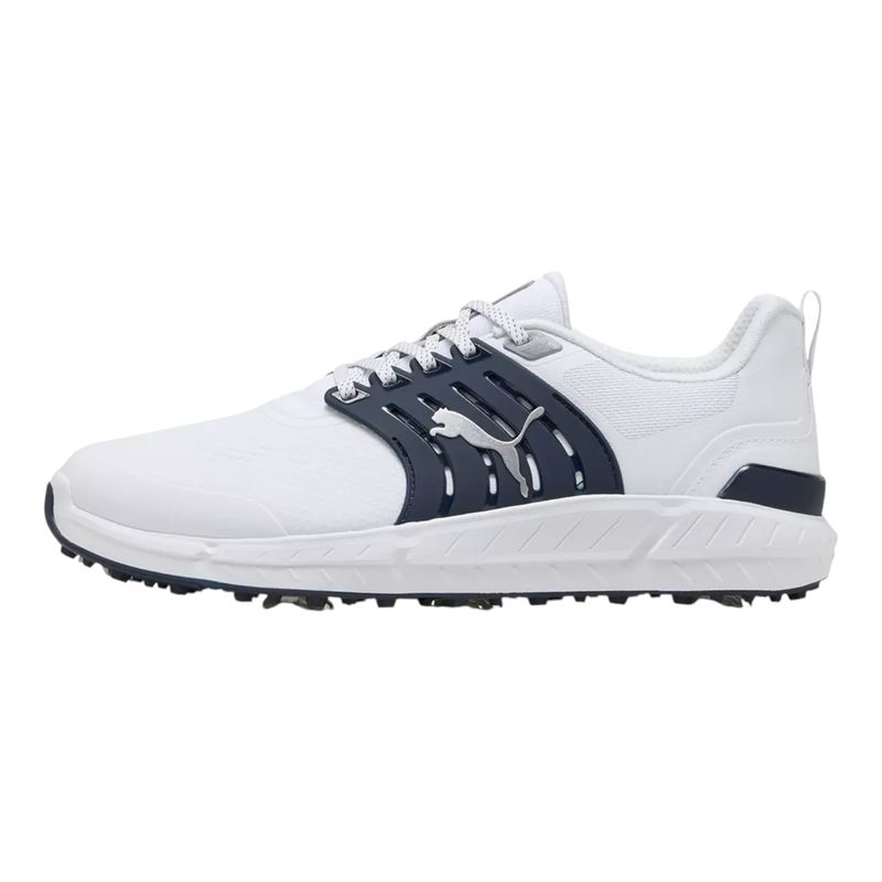 PUMA IGNITE ELEVATE 2 TOUR GOLF SHOE WHITE/DEEP NAVY/SILVER