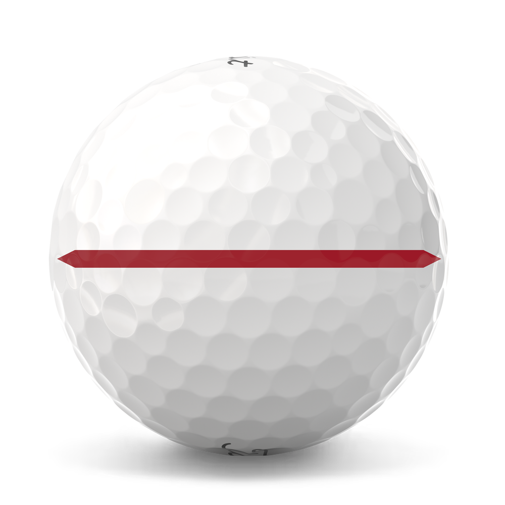 TITLEIST 2025 PRO V1 PERFORMANCE ALIGNMENT GOLF BALL, Color: RED