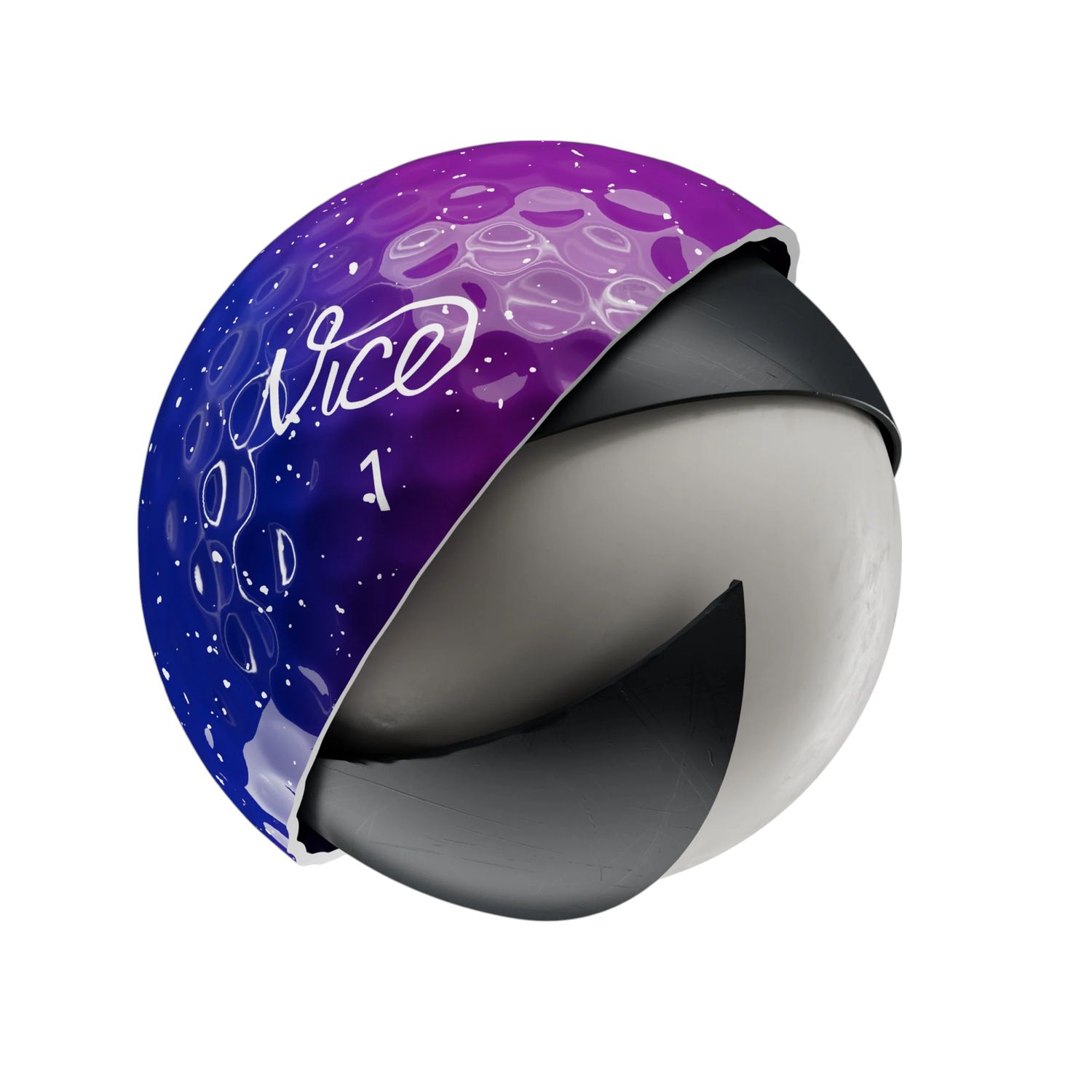 VICE PRO GALAXY DRIP GOLF BALL BLACK/BLUE