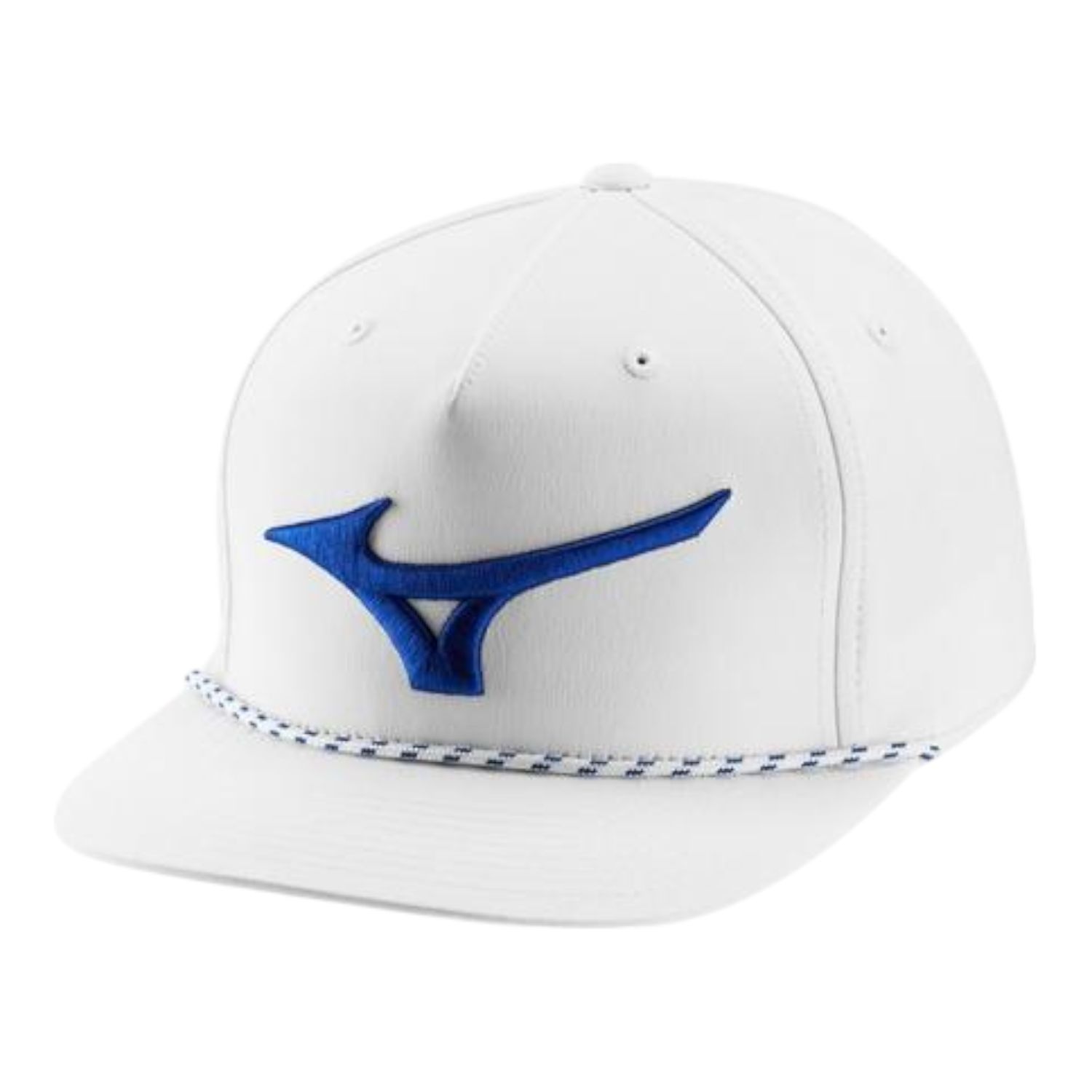 MIZUNO RUNBIRD ROPE HAT, Size: ADJUSTABLE, Color: WHITE-ROYAL