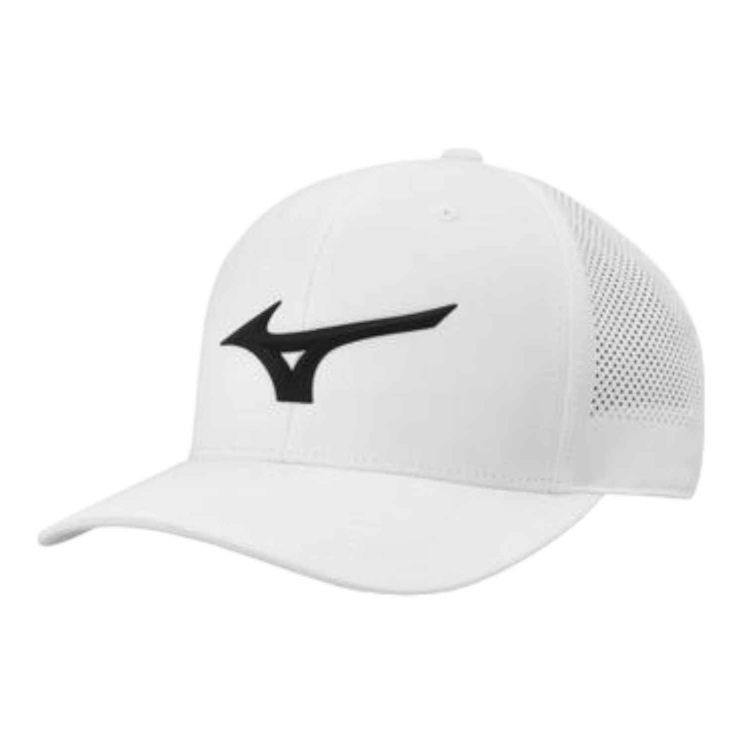 MIZUNO TOUR VENT SNAPBACK HAT, Size: ADJUSTABLE, Color: WHITE-BLACK