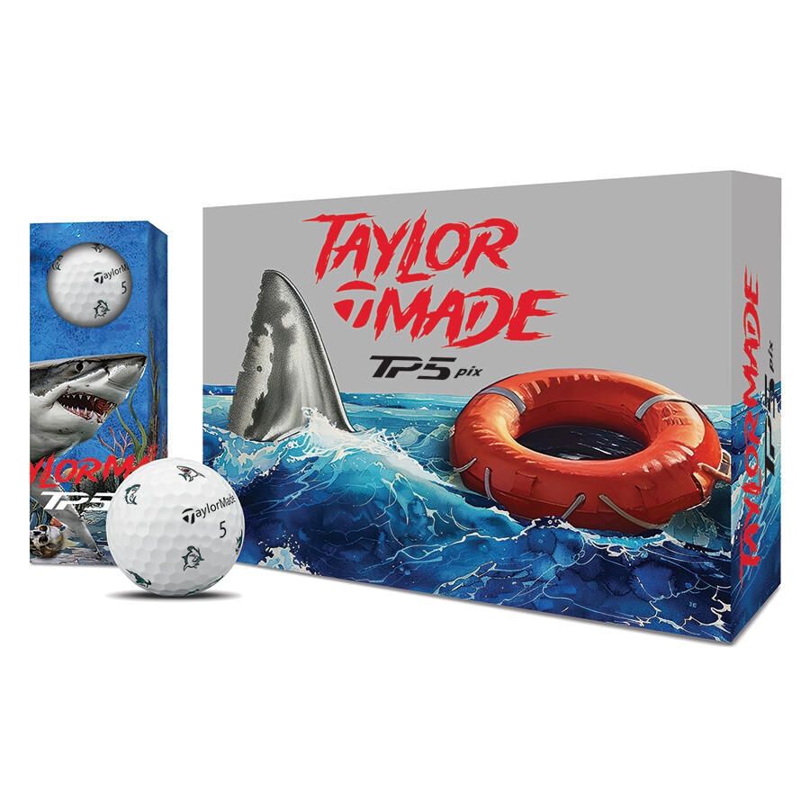 TAYLORMADE TP5 PIX GOLF BALL SHARKS