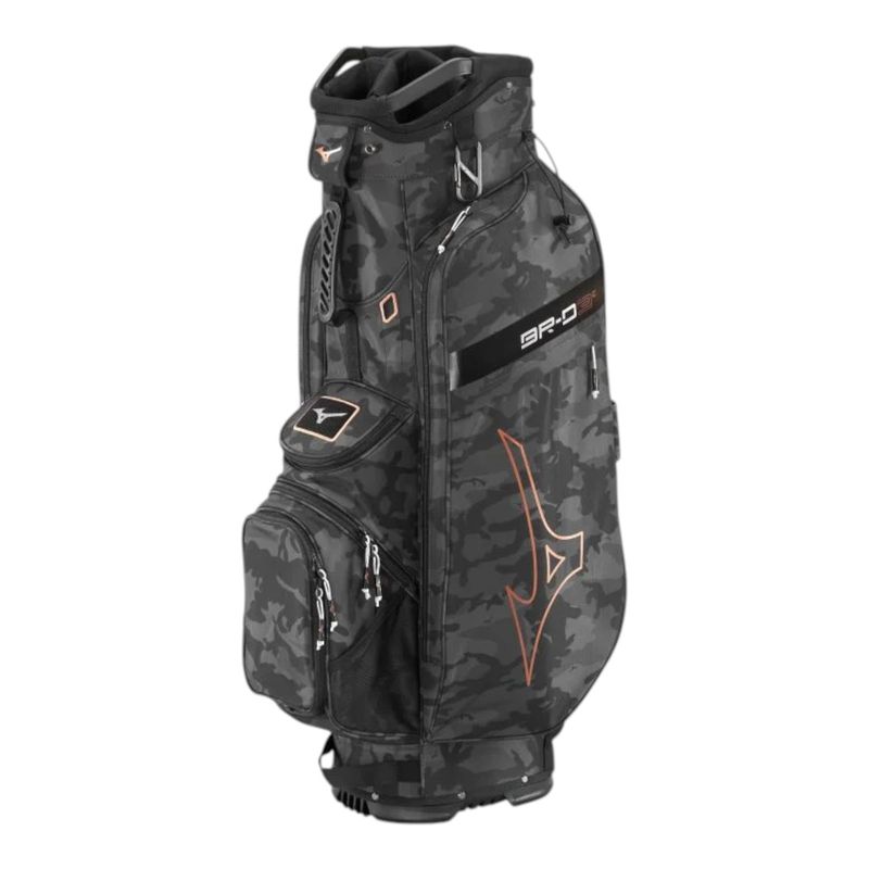 MIZUNO BR-D3C CART BAG BLACK CAMO/COPPER