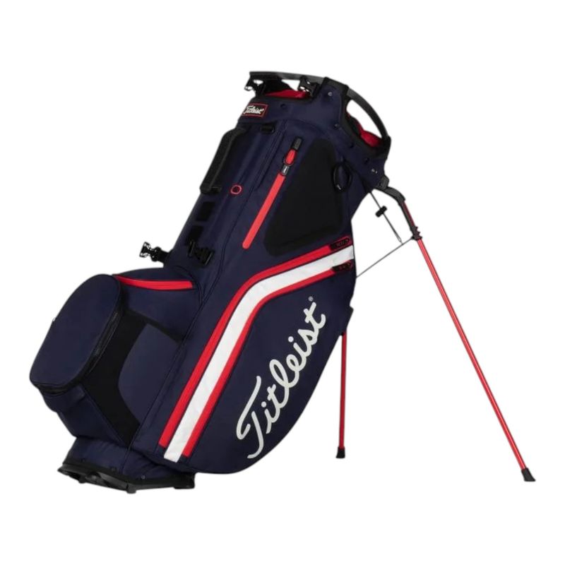 TITLEIST HYBRID 14 STAND BAG NAVY/WHITE/RED