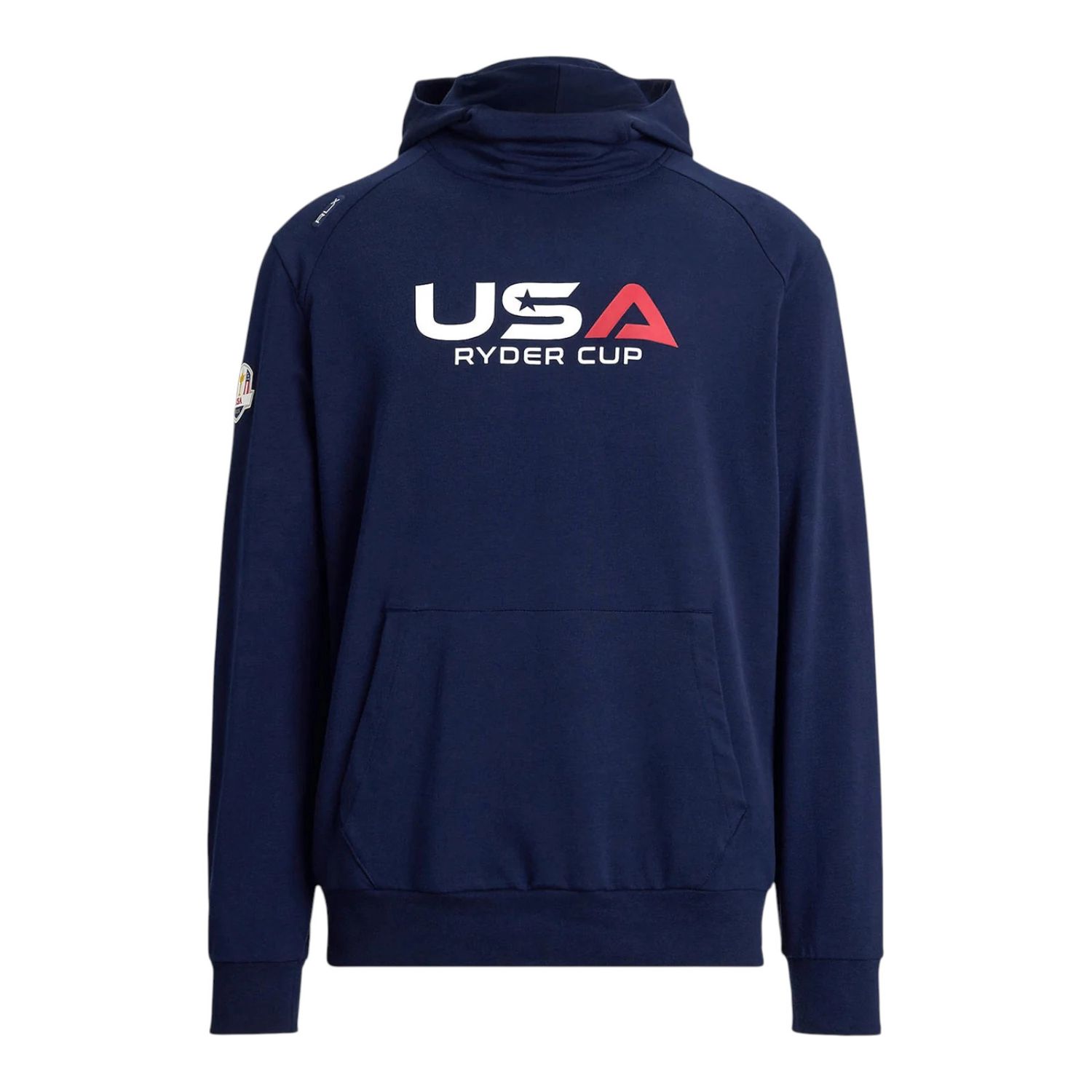 POLO RALPH LAUREN RLX 2025 RYDER CUP LOOPBACK FLEECE HOODIE REFINED NAVY