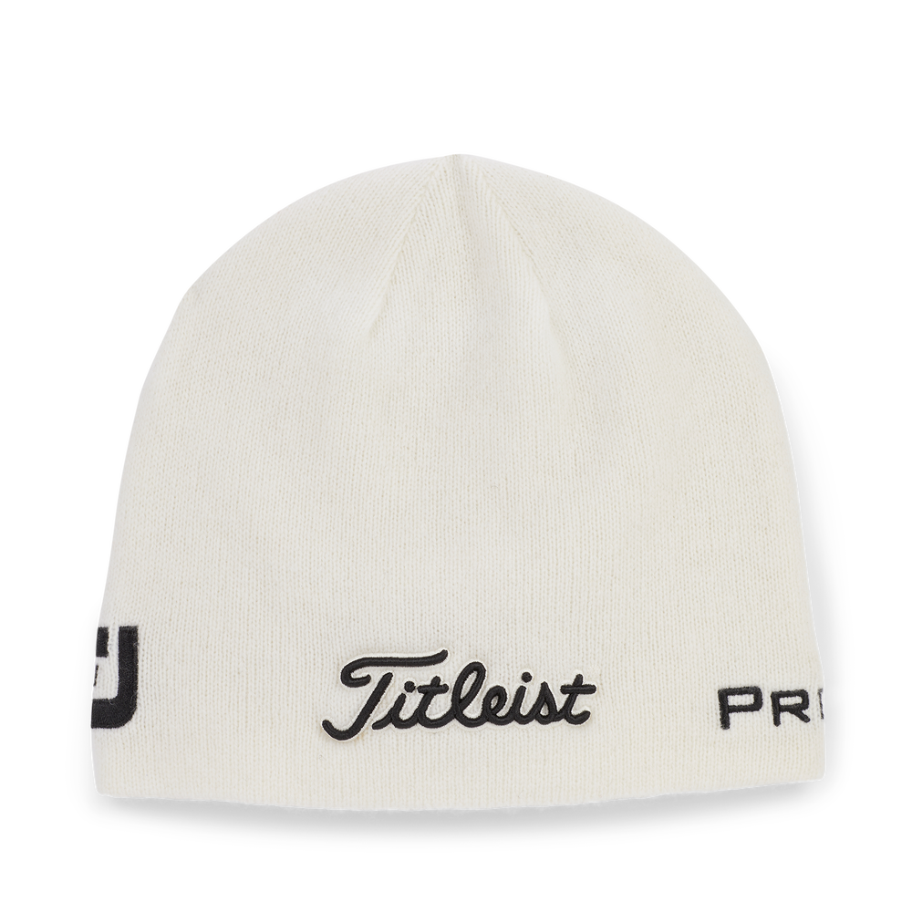TITLEIST TOUR MERINO BEANIE, Color: WHITE/BLACK