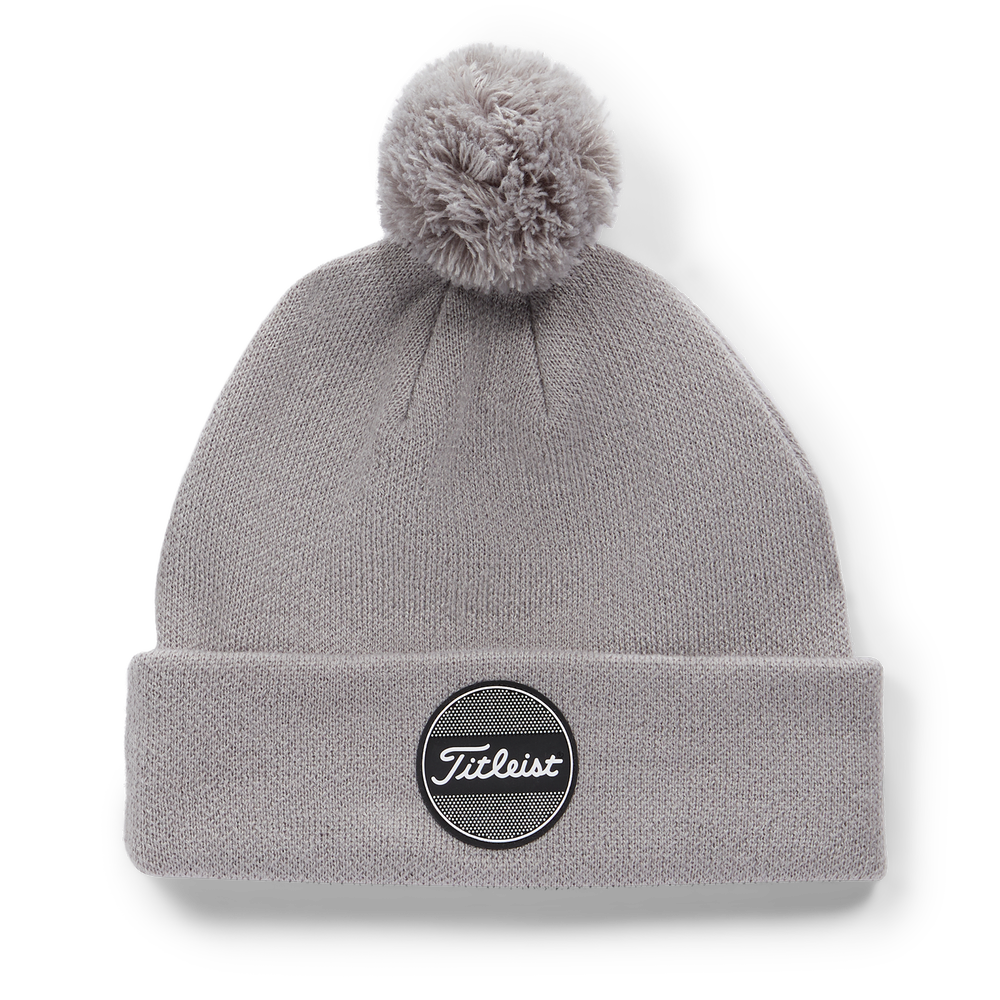 TITLEIST BOARDWALK POM POM BEANIE, Color: GRAY