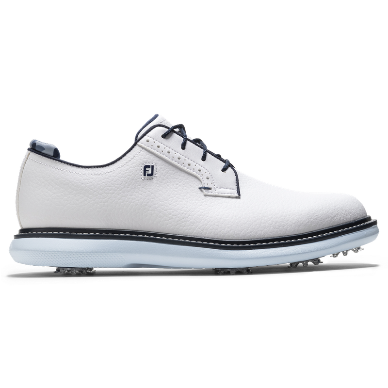 FOOTJOY TRADITIONS BLUCHER GOLF SHOE WHITE/SKY BLUE/CAMO