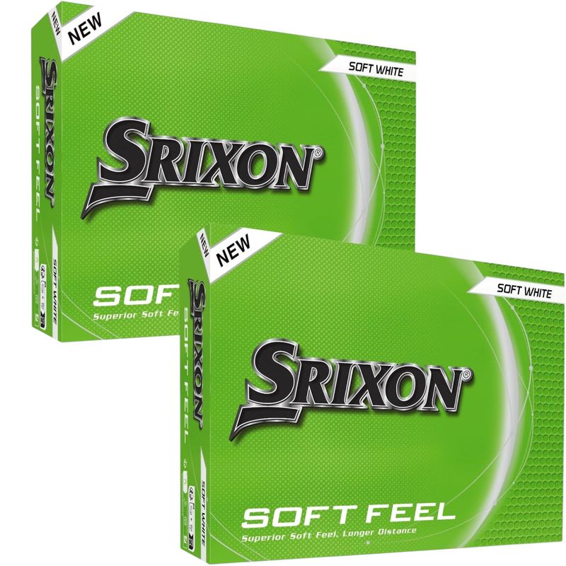 SRIXON SOFT FEEL 14 WHITE GOLF BALL TWO DOZEN