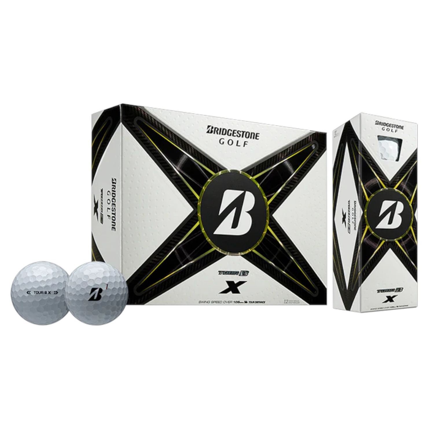 BRIDGESTONE TOUR B X WHITE 2024 GOLF BALL DOZEN