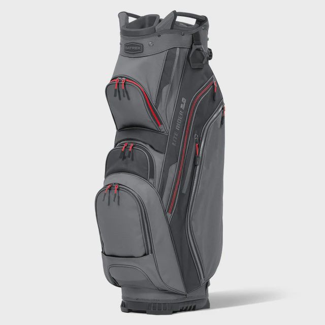 DATREK LITE RIDER 2.0 CART BAG CHARCOAL/BLACK/RED