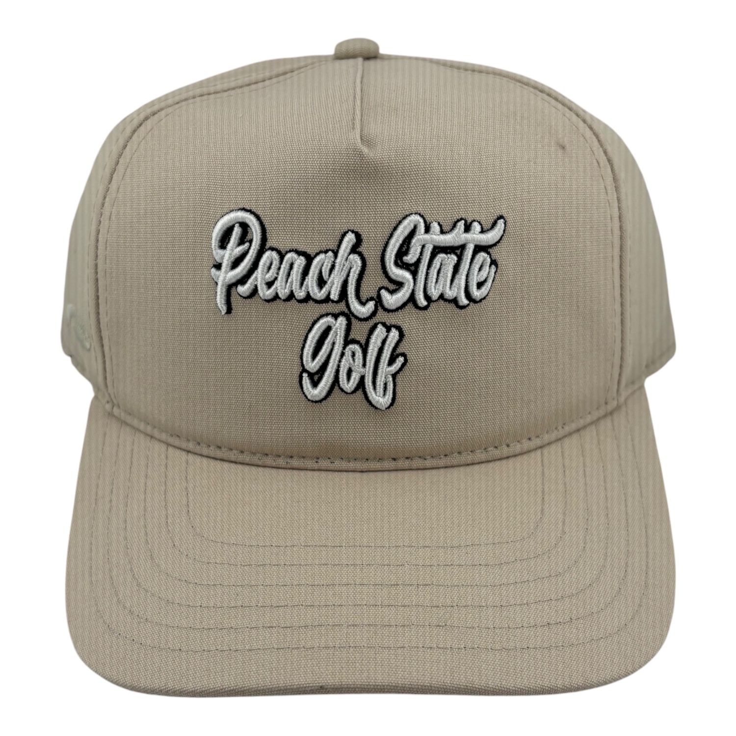 PEACH STATE GOLF SCRIPT HAT CREAM