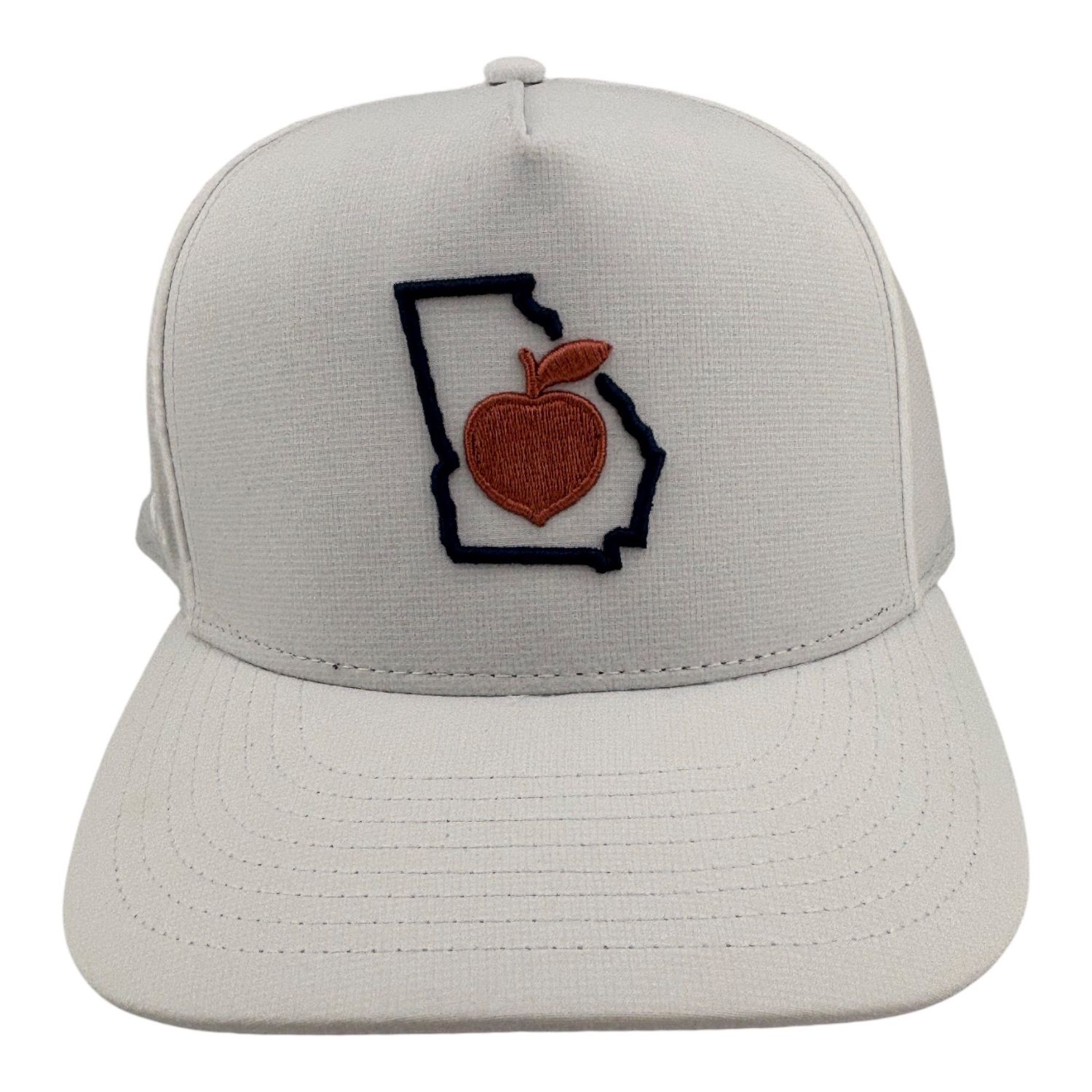 PEACH STATE GOLF OUTLINE HAT WHITE