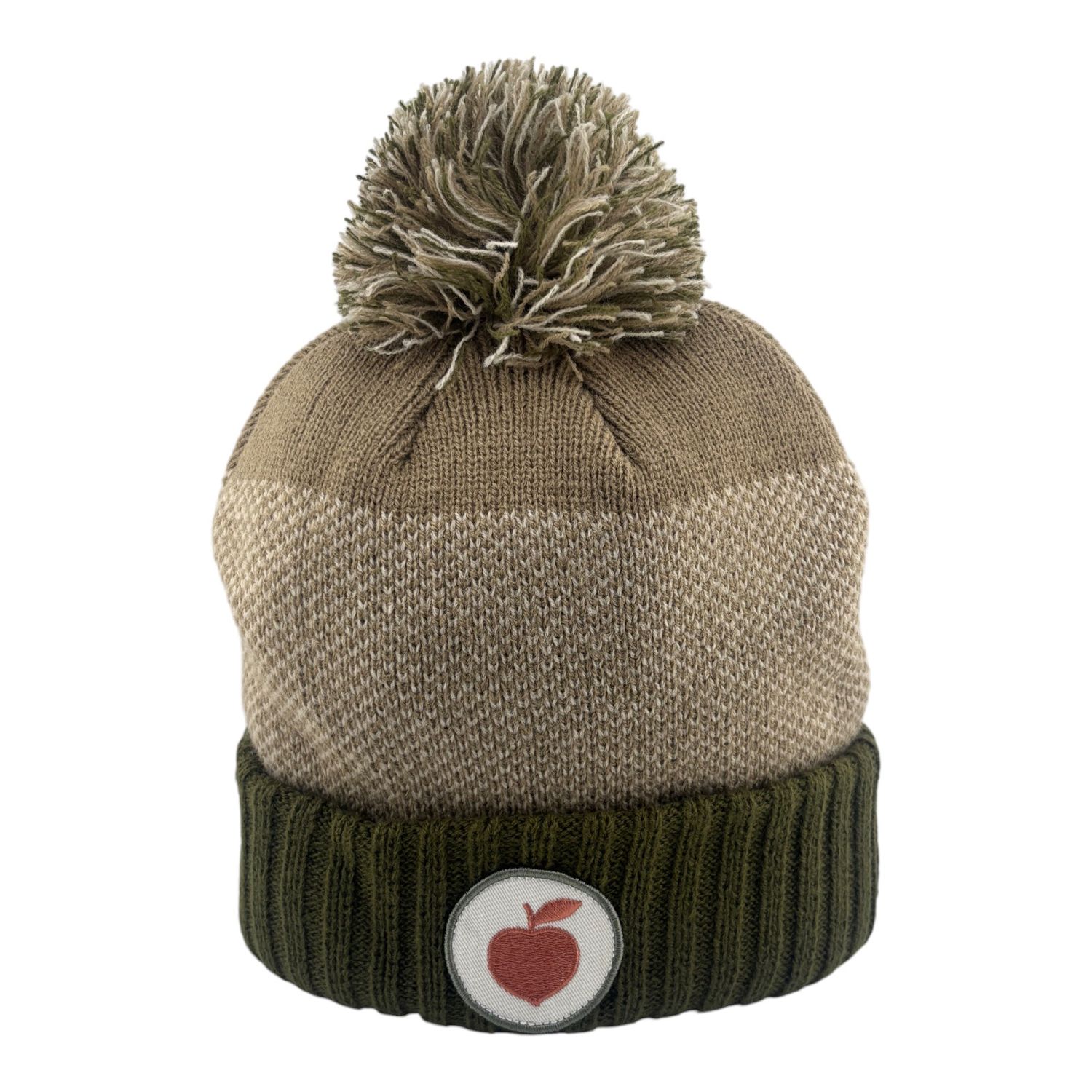 PEACH STATE POM POM BEANIE BROWN