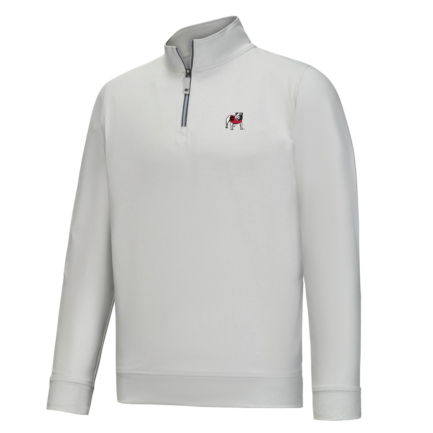 FOOTJOY UGA VINTAGE APPROACH 1/4 ZIP MIDLAYER HEATHER GREY