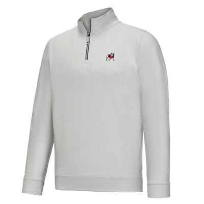 FOOTJOY UGA VINTAGE APPROACH 1/4 ZIP MIDLAYER HEATHER GREY