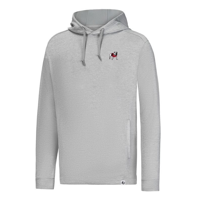 FOOTJOY UGA VINTAGE LIGHTWEIGHT HOODIE HEATHER GREY