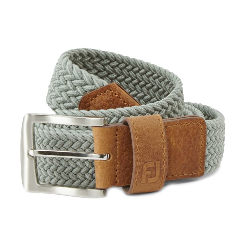 FOOTJOY WOVEN BELT GREY LONG (33-42)