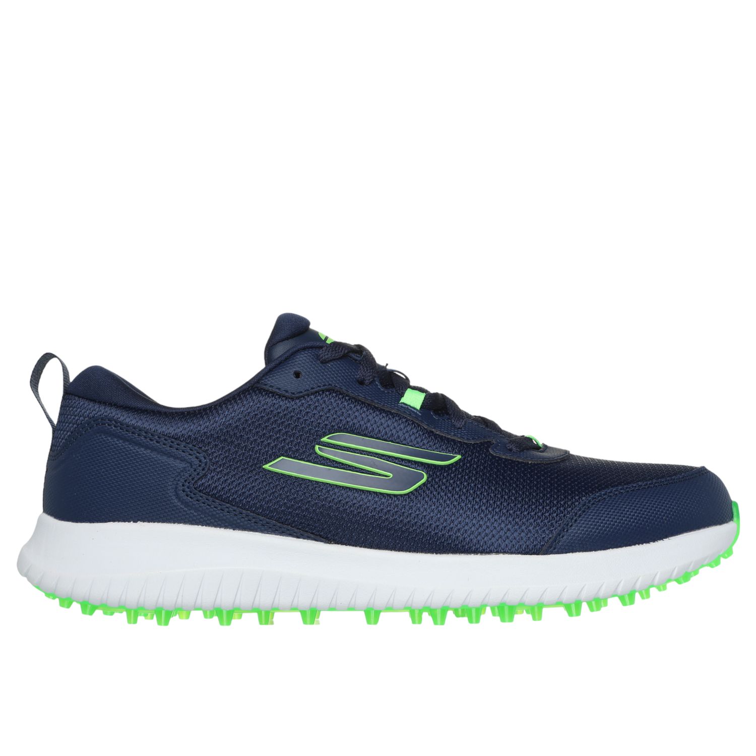 SKECHERS GO GOLF MAX FAIRWAY 4  EXTRA WIDE GOLF SHOE NAVY/LIME, Color: NAVY/LIME, Size: 9, Width: EXTRA WIDE