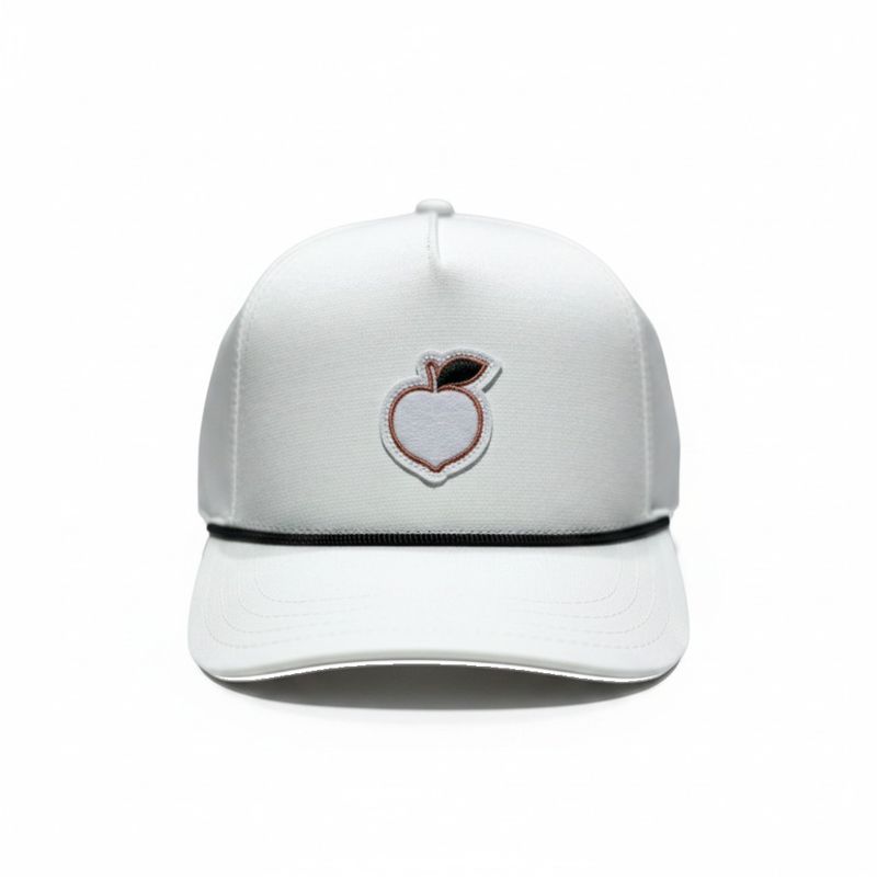 PEACH STATE GOLF FELT ROPE HAT WHITE/BLACK